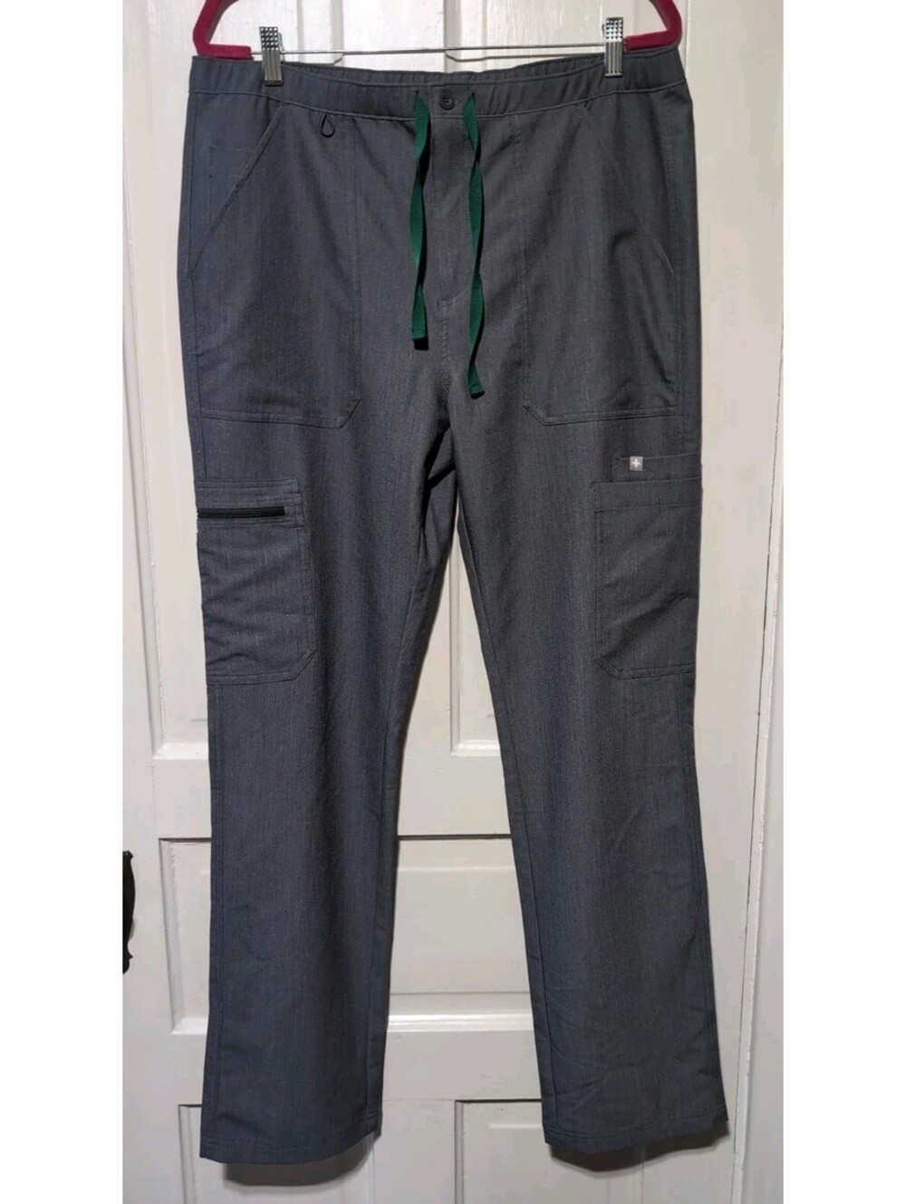 FIGS Technical Collection Grey Scrub Pants Relaxed Cargo Men's L (1620)F